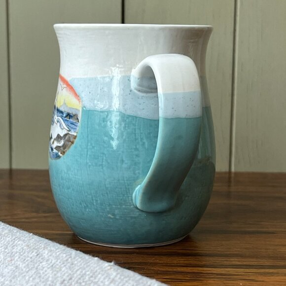 Seaside Ceramic Mug with Handle - Picture 2 of 9